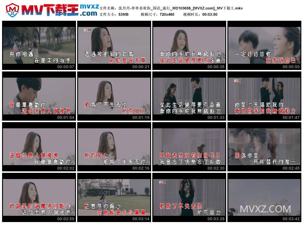 沈丹丹-单单喜欢你_国语_流行_MD103658